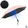 Parapluies pliant ventilateur parapluie USB charge noir adhésif protection solaire manuel clair ensoleillé et pluvieux résistant aux UV