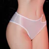 Mutandine da donna Intimo sexy Olio Lucido Slip lucidi Lingerie Perizoma Trasparente Trasparente Mutandine sul fondo Mutande slim fit