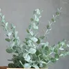 Dekorativa blommor 10/20st konstgjorda växter Eukalyptus lämnar falska gröna bladgrenar Bouquet Centerpiece For Home Garden Wedding Decor