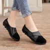 Plus Size Ladies Flats Shoes for Women Soft Genuine Leather Mocassin Boat Hook Loop Mocasines De Mujer Chaussure Femme 240202