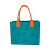イブニングバッグは、女性のトップハンドルと持ち運びが簡単なハンドバッグのためのスタイリッシュなフェルトトートバッグ
