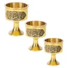 Tazze 1 Pz Altare Calici In Ottone Bicchiere di Vino Oro Bere Liquore Bicchiere Tazza Decorazione Della Casa D'epoca Per La Festa di Nozze Scena