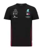 Nowy garnitur Mercedes AMG Team T-shirt Okoła szyi Summer Męs