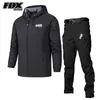 FOX RIDE RACING Radfahren Jacke Männer Hosen Anzug Mtb Mountainbike Windjacke Wasserdichte Motorrad Hosen Kit Fahrrad Kleidung 240202