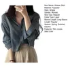 Women's Blouses Office Blouse Long Sleeves Shirt Sun Protection Lapel Buttons Placket Spring Shirts For Women