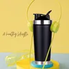 Custom Protein Shaker Bottle Thermos Mug Portable Gym Vacuum Flasks Travel Thermo Cup Water Bottler Thermocup For Gifts 240130