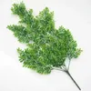 Decorative Flowers 5 Forks Simulation Small Boxwood Leaves Wall Hanging Realistic Artificial Green Plants Background Accessories