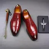 Mens Classic Retro Derby Shoes Business Dress Office Leather Shoe Flats Män Fashion Wedding Party Oxfords EU Storlek 3748 240202