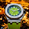 Brand World Luxury Watch Najlepsza wersja obserwuj nurka „Lime Green”! 15710st.oo.a038ca.01 Zupełnie nowy automatyczny eta cal.3255 Oglądaj 2-letnie gwarancyjne zegarki męskie