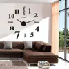 Relógios de parede Frameless DIY Relógio Decoração Espelho Superfície Adequado para Sala de Estar Escritório