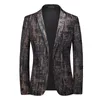 Giacca da uomo primaverile Giacca da blazer slim moda Nero Bianco Rosso Blu Terno Masculino Capispalla da uomo taglie forti M6XL 240125