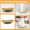 Candle Holders 4 Pcs Candlestick Ornament Decorative Tray Ornaments Holder Household Candleholders Iron