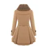 Inverno feminino fino longo lã sherpa casaco duplo breasted acolchoado coreano cashmere casaco estilo inglaterra trench 240129