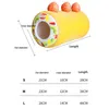 Fruit Tart Cute Dog Cat Bed Cotton Cake Roll Shaped Pet Basket for Cats Funny Kitten Washable Sleep Cave Nest Warm Cozy Cushion 240131