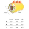 Tarta de frutas Linda cama para perros y gatos Pastel de algodón En forma de rollo Cesta para mascotas para gatos Gatito divertido Lavable Cueva para dormir Nido Cálido y acogedor cojín 240131