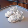 Girl Sandals Children Soft Sole Princess Roman Kid Shoe for Infant Girls Sandal Casual Sneaker 240226