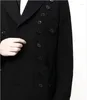 Мужские костюмы S-6XL!!!Настраиваемая одежда больших размеров, персонализированный черный повседневный модный двубортный костюм, пальто
