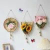 Decoratieve Bloemen Creatieve Wanddecoratie Hanger Bamboe Kamer Trinket Restaurant Slaapkamer Imitatie Bloem Plant Hangend