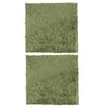 Carpets 2 Pcs Climbing Pet Fake Lawn Simulated Moss Artificial Grass Ceramic Tile Absorbent Mats Cotton Reptile Thick