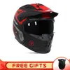 Motorcykelhjälmar Street Worrier Full Face Hjälm avtagbar multifunktionskombination Cascos Motorcykel racing casque Scooter Dot