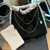 New Large Capacity COCO 22 Handbag Luxury Designer Gold Hardware Chain Leather Tote Bag Women Fashion Crossbody Bag Purse High Quality