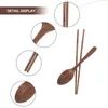 Dinnerware Sets Wooden Spoon Set Japanese Style Travel Utensils Tableware Cutlery Chopsticks