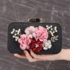 Sacs de soirée style bohème, petit sac carré à fleurs, robe polyvalente pour dame, sac à main de dîner