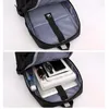 Plecak nosić wielofunkcyjne swobodne podróże służbowe plecaki USB ładowanie Oxford Pack Bag Lekkie czarne stylowe plecaki