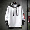 Herr hoodies lyxiga tröjor Casual Sport Hoodie Fake Two Piece Pullover Long Sleeve Embroidery Tops 240127