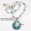 Pendentif colliers luxe cristal naturel larme goutte d'eau pierres pendentifs collier pour femmes dame améthyste perle Citrine magnifique bijoux