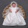 Girl Dresses 0-24 Month Wedding Lovely Princess Vestido Born Toddler Baby Girls Clothes Ivory Lace Baptism Dress Party OBF228413