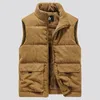 Winter Fashion Wool Vest Male Cotton-Padded s Coats Men Sleeveless Jackets Warm Waistcoats Clothing Plus Size 6XL240127