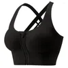 Completo da yoga Reggiseno sportivo Donna Palestra Abbigliamento sportivo Corsa Bralette Intimo fitness Reggiseni con cerniera frontale Taglie forti Crop Top Reggiseno