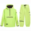 Waterproof Ski Suit Sets for Men and Women Pullover Snow Costume Jacket and Pant Outdoor Clothing Snowboarding Winter 240122