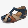 Klänningskor Kvinnor Sandaler 2024 Fashion Summer Round Toe Platform Wedge Roman Casual bekväm utomhus Kvinnlig strand plus storlek