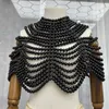 Women's Tanks H80&S90 In Sexy Women Pearl Body Chain Bra Shawl Fashion Adjustable Size Shoulder Necklaces Tops Wedding Dresss Beaded