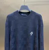 Mäns plus -hoodies tröjor på hösten / vintern 2024 Acquard Knitting Machine E Custom JnLarged Detail Crew Neck Cotton W553
