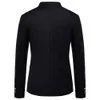 Mannen Blazer Jas Lente Mode Knop Decoratieve Chinese Stijl Slim Fit Stand Kraag Effen Kleur Jasje 240125