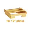 Kitchen Storage 10-Inch Dipensers Holders Under Cabinet Bamboo Plates Holder Counter Vertical Plate