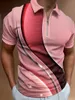 Men's Polos 2024 Polo Shirt Geometric 3D Printed Casual Short Sleeve Tops Men Blouse Summer Oversized Tee Shirts Clothing Camiseta