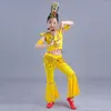 Stage Wear Songyuexia Girl Avalokitesvara Kostiumów Dzieci dorosłych klasyczny taniec naród Tajlandia żeńska odzież