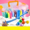 Air Dry Plasticine Modeling Clay Educational 5D Toy for Children Gift Play Dough Colorful Light Safe Kids 240124