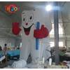 Atacado atividades ao ar livre 5m 17ft dente inflável gigante de altura com escova de dentes Balão dental branco para publicidade clínica de dentista