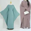 Roupas étnicas Eid Ramadan Khimar Abaya Muslimah DubaiTurkey Islam Muçulmano Vestidos Longos Manga Morcego Elegante Africano Kebaya Robe Caftan