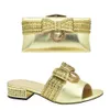 Arrival Luxury Shoes Women Designers Nigerian and Matching Bags Set Decorated with Rhinestone Italian Shoe Bag 240130