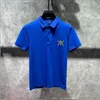 Camisas masculinas 2024 polo camisa marcas masculina manga curta casual fino strass 05056