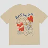 Męskie koszule hahayule urocze kwiat liter druk męski koszula hip hop streetwear tshirt letnia koszulka z krótkim rękawem bawełniana koszulka