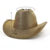 Snoep Effen Kleur Western Cowboyhoed Mannen Vrouwen Herfst Lente Kerk Jazz Elegante Roze Cowgirl Sombrero Caps Rijden Zon 240202