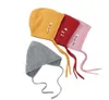 Newborn Baby Bonnet Knit Floral Warm Beanie Cap with Chin Strap for Infant Boys and Girls240U1682201