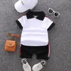 IENENS Baby Kleidung Sets Kurzarm Polo-shirt Shorts Outfits Kinder Anzüge Kleinkind Kleinkind Jungen Casual Sommer Kleidung 240131